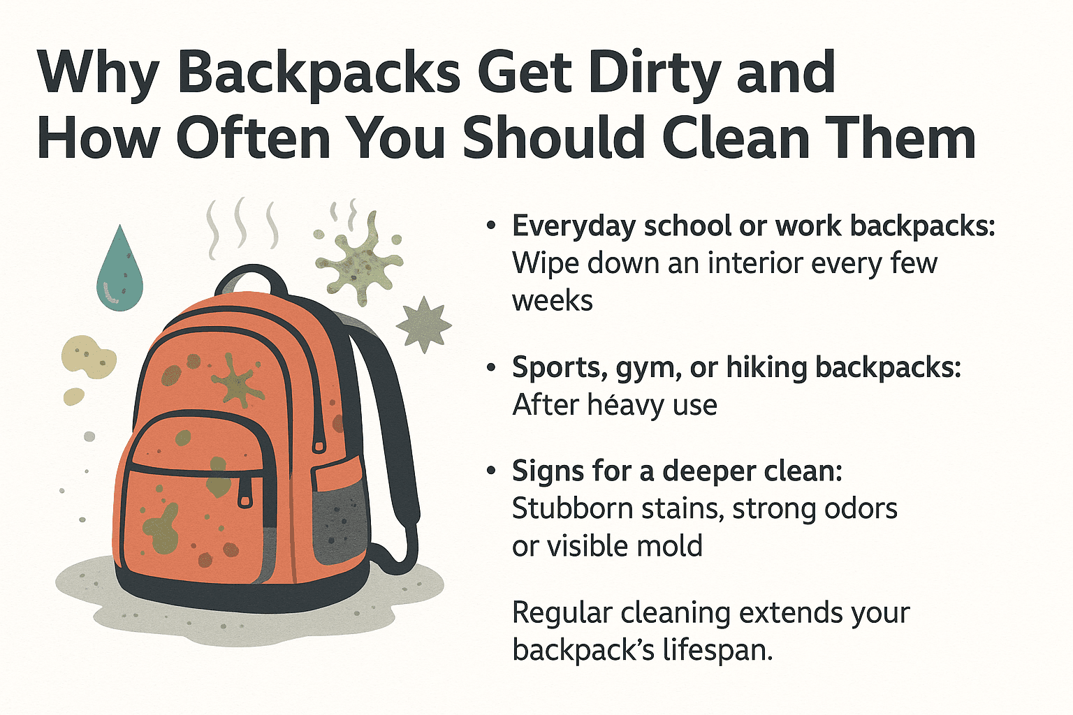 Why Backpacks Get Dirty and How Often You Should Clean Them