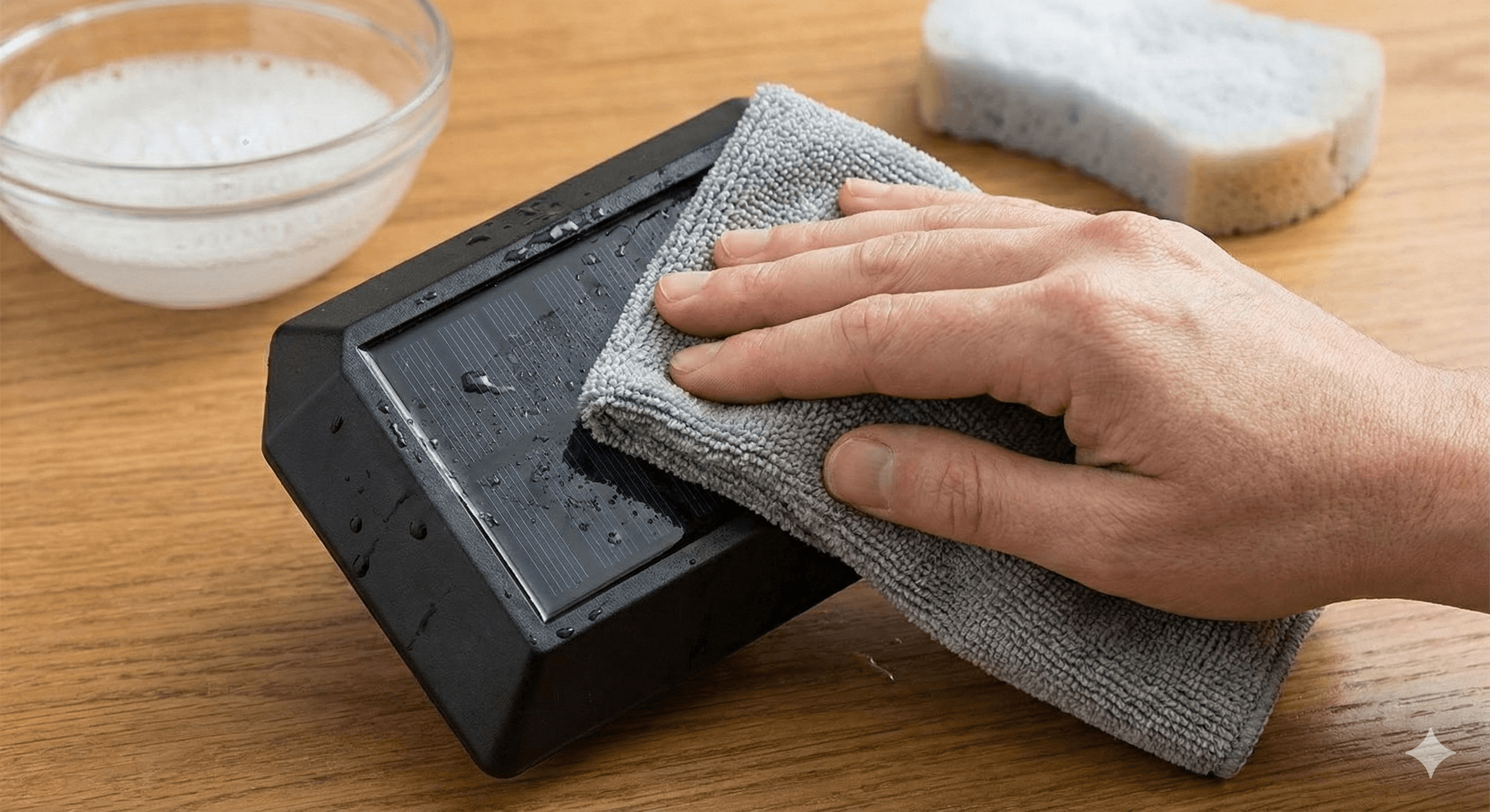 Step 2 - Clean the Solar Panel: 