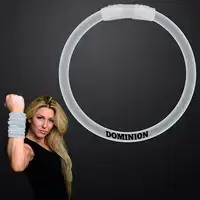 8 Inch White Glow Bracelets
